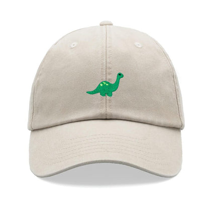 Brontosaurus Dinosaur Baseball Cap Vintage Washed Cotton Unisex Dad Hat Adjustable Funny Faded Sports Sun Summer Holiday Funny