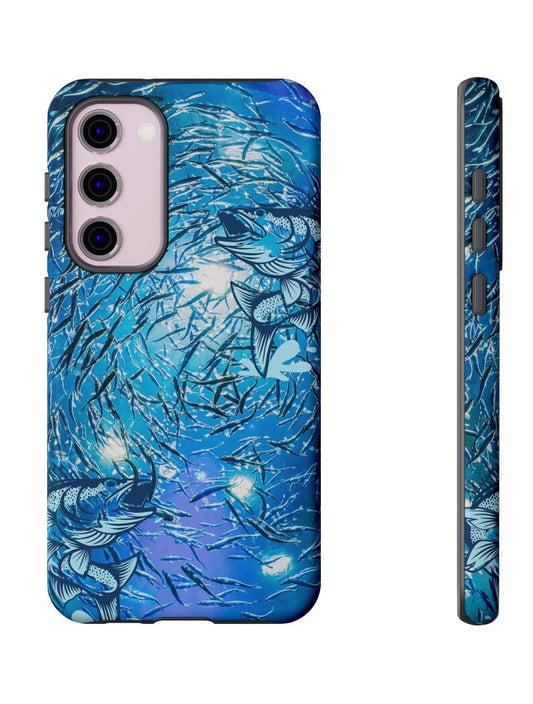 Ocean Blue Fishing Lure Phone Case – Nautical Swirl Design