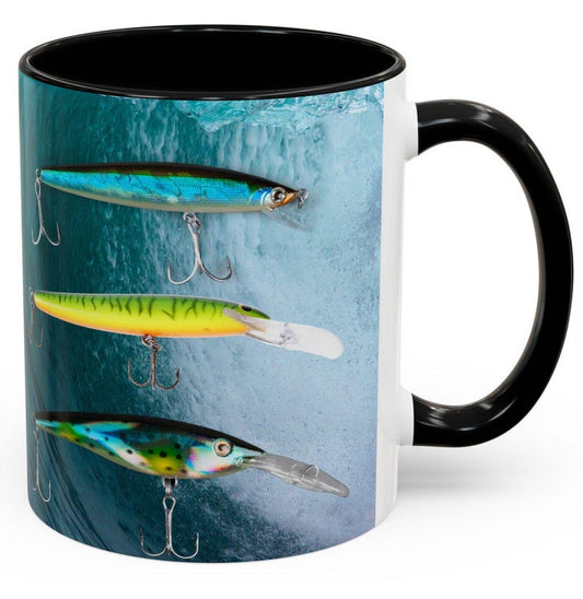 Fishing Lure Coffee Mug, Fisherman Gift Mug, Saltwater Lure Cup, Personalized Fishing Mug, Tackle Lover Gift, Outdoorsman Christmas Present
