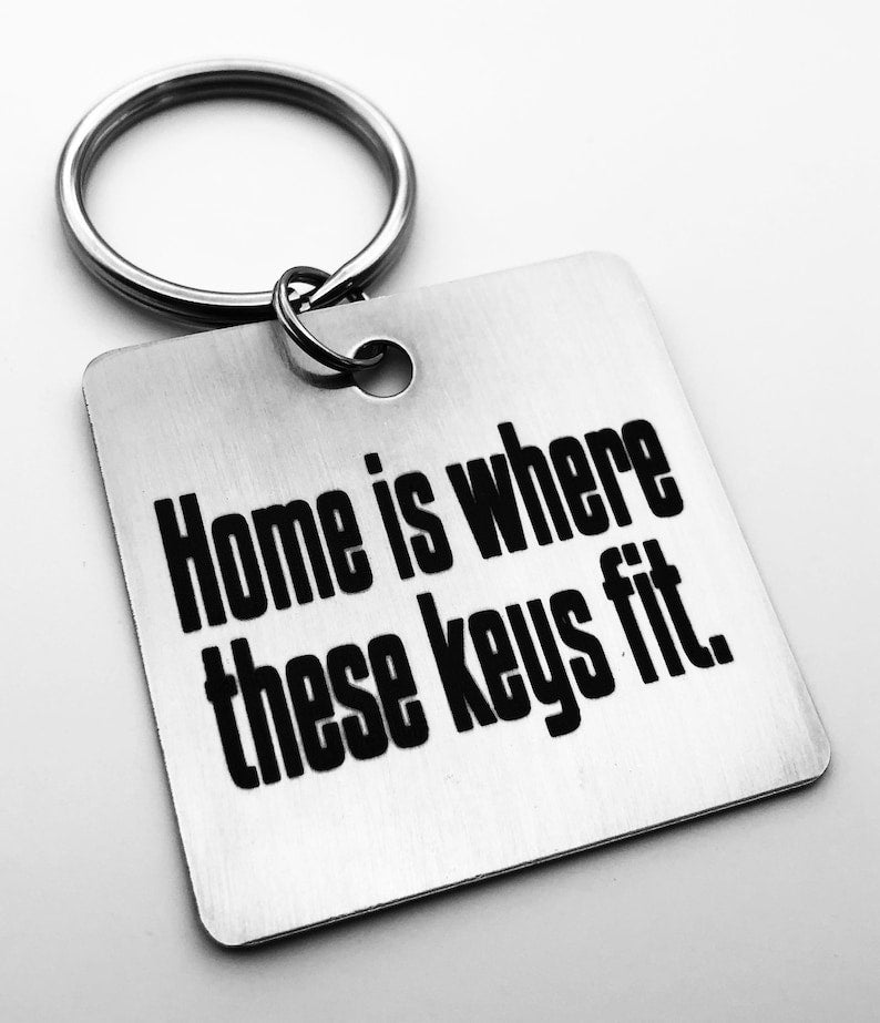 Your Handwriting  Keychain - Your Design - Handwriting & Font Options - Personalized, Rectangle, Stainless Steel, Laser engraved Key Chain