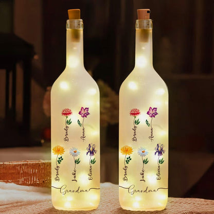 Grandma Gifts, Personalized Grandma Bottle Lamp, Mothers Day Gifts, Gifts For Grandma Birthday, Grandma Birthday Gifts, Grandma Night Light