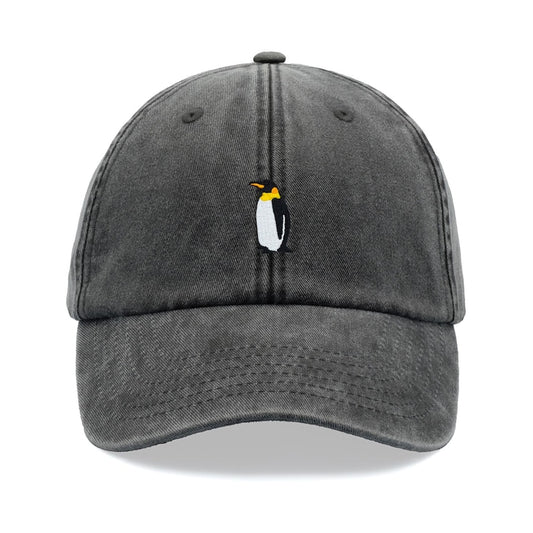 Emperor Penguin Baseball Cap Vintage Washed Cotton Unisex Dad Hat Adjustable Funny Faded Sports Sun Bird Summer Holiday Funny