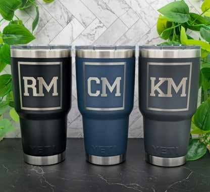 Custom Logo Yeti 30oz Tumbler, Laser Engraved Personalized Gift