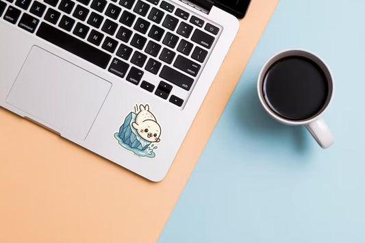 Kawaii Seal Iceberg Sticker – Arctic Animal Vinyl Decal