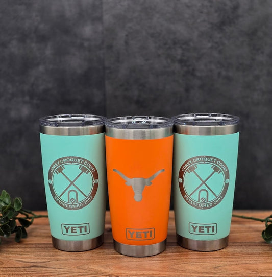 Custom Laser Engraved 20oz Yeti Tumbler - Personalized Gift