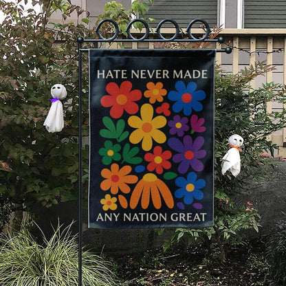Floral Equality Garden Flag: Progressive Political Yard Decor
