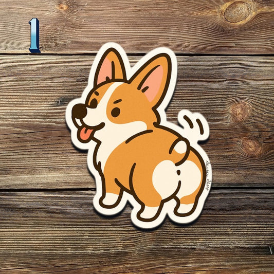 Chibi Corgi Sticker Pack: Kawaii Dog Vinyl Decals