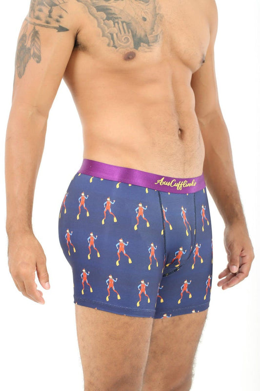 SCUBA DIVER UNDERWEAR | Men’s Boxer Briefs Fun Novelty Undies | Birthday Christmas Holiday Gift Husband Him Dad | Groomsmen Wedding Present