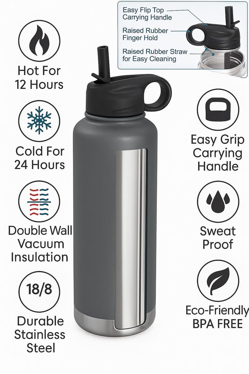 Personalized Toddler Water Bottle, Custom Engraved Sippy Cup, Personalised Tumbler Gift for Kids Baby