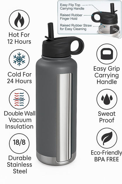Custom Disney Toddler Water Bottle, Personalized Kids Tumbler with Name, First Family Disney Trip Laser Engraved Cup, Customized Sippy Cup