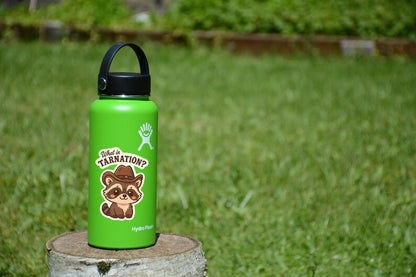 What in Tarnation? Raccoon Vinyl Sticker – Western Cowboy Animal Design