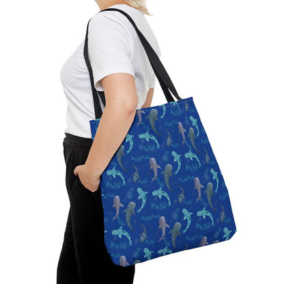 Spotted Whale Shark Ocean-Inspired Tote Bag, Perfect for Beach Trips, Beach Vacation, Honeymoon,  Marine Life Lovers, Beach Bag Gift for Her