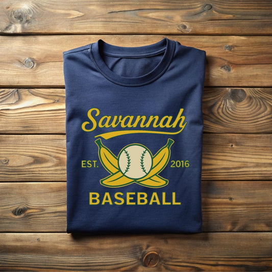 Retro Savannah Baseball T-Shirt: Vintage Soft Unisex Tee