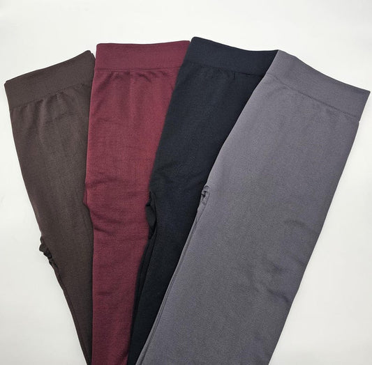 Plus Size Ultra Soft Fleece Lined Leggings: Comfy Loungewear, Yoga Pants
