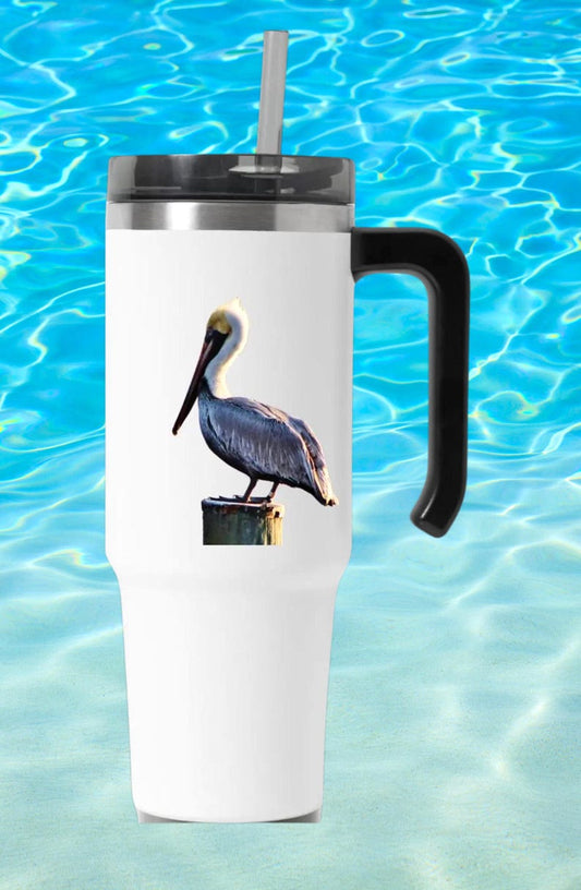 Pelican Vinyl Decal: Coastal Beach Life Sticker, Ocean Lover Gift