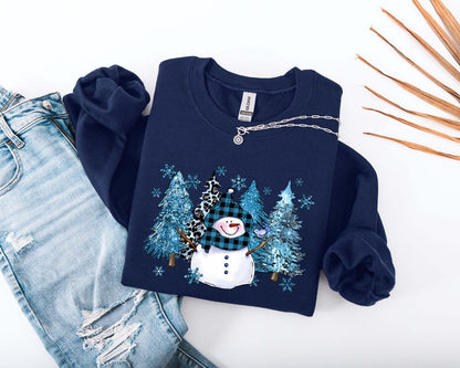 Snowman T-Shirt, Christmas Snowman Shirt, Funny Christmas Tee Shirt, Snowman With Shirt, Christmas Gift For Women, Xmas Holiday Tshirt