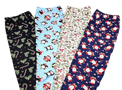 Ultra Soft Women's Christmas Leggings: Festive Holiday Winter Print, Yoga Pants