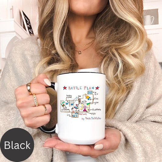 Home Alone Battle Plan Map Coffee Mug (11, 15oz) 90s Christmas Movies