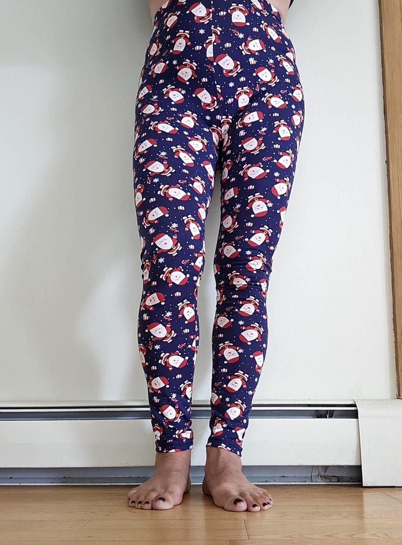 Ultra Soft Women's Christmas Leggings: Festive Holiday Winter Print, Yoga Pants
