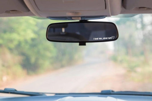 I Love You Drive Safe Mirror Decal, Car Decal, Car Accessory, Mirror Decal, Vinyl Decal, Car Stickers, Gift For Her, Gift For Him, Car Gift