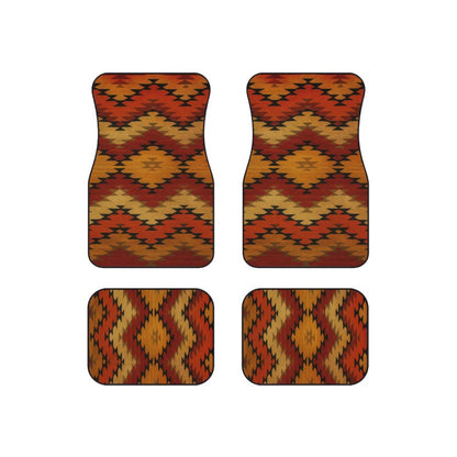 Sunset Trails Native Custom Design Car Floor Mats, Personalized Interior Decor, Set of 4