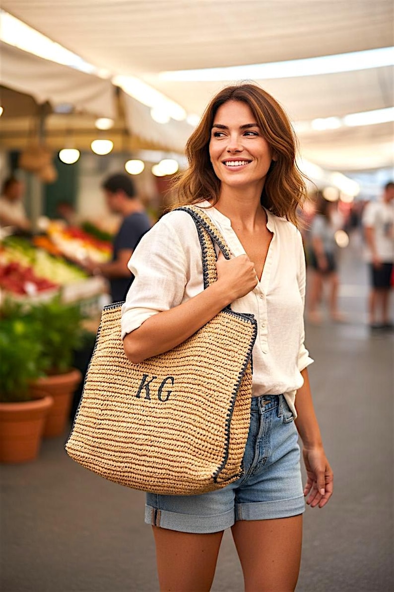 Large Tote for Women: Oversized Beach Bag, Large Work Tote Bag, Market Hobo Bag