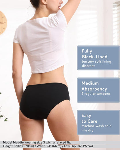 Period Swim Bottoms, Teen Women, Recycled Nylon, UPF50+