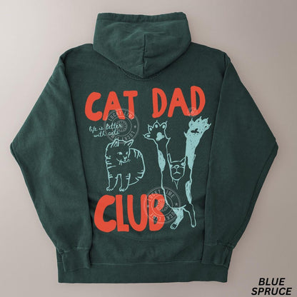 Comfort Colors® Cat Dad Hoodie, Cat Dad Shirt, Funny Cat Hoodie, Cat Dad Gift, Cat Dad Club Sweatshirt, Cat Lover, Pet Parent Hoodie