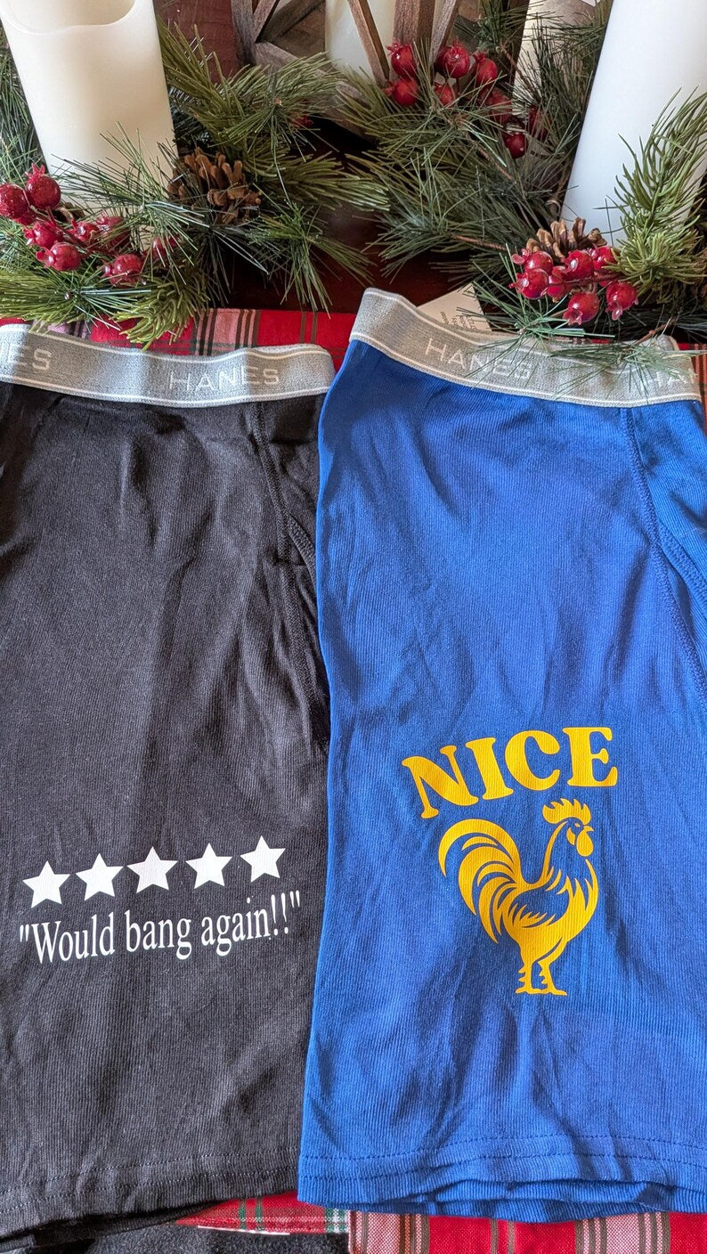 Men's Funny Custom Boxer Brief Underwear (Various Designs)