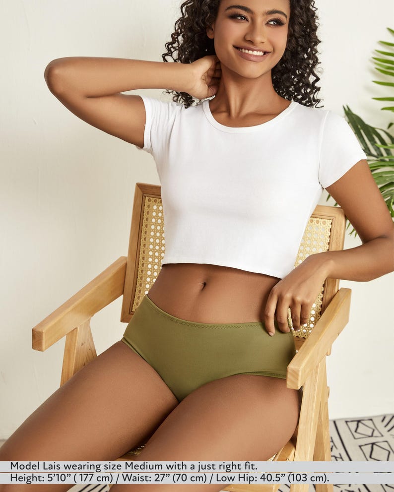 Period Swim Bottoms, Teen Women, Recycled Nylon, UPF50+