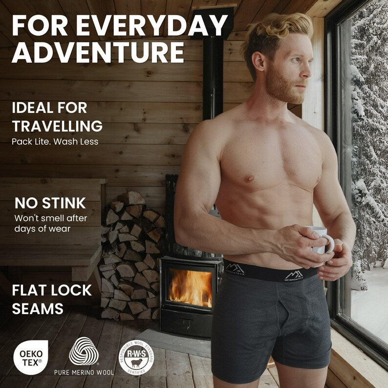 Boxer briefs mens trunk underwear: Merino Wool Boxer Shorts for Men, mens underwear briefs, mens boxer shorts merino wool shorts