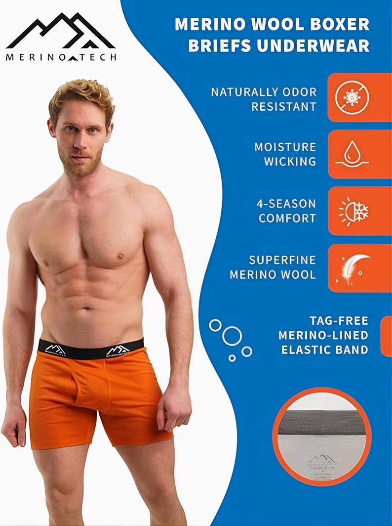 Boxer briefs mens trunk underwear: Merino Wool Boxer Shorts for Men, mens underwear briefs, mens boxer shorts merino wool shorts