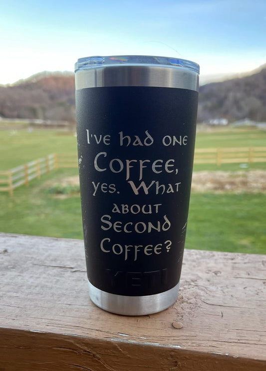 YETI - Halfling House - Second Coffee (Tea, Dr Pepper, Breakfast, etc) 20oz Tumbler