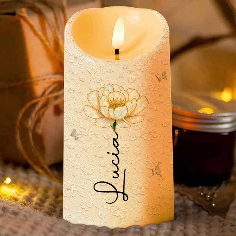 Personalized Always Remember You Are Braver Than You Believe LED Candle,Gift Granddaughters,Granddaughter Candle,Birthday Gift Granddaughter
