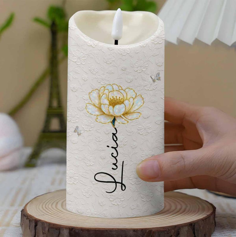 Personalized Always Remember You Are Braver Than You Believe LED Candle,Gift Granddaughters,Granddaughter Candle,Birthday Gift Granddaughter