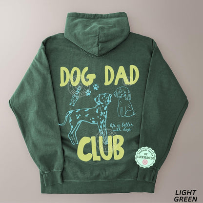 Comfort Colors® Dog Dad Club Hoodie, Dog Dad Sweatshirt, Dog Lover Gift, Pet Parent Hoodie, Life is Better With a Dog, Cute Pet Lover Gifts