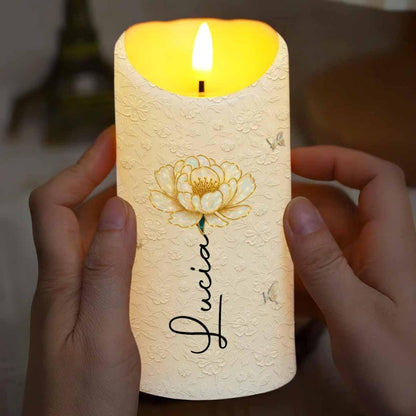 Personalized Always Remember You Are Braver Than You Believe LED Candle,Gift Granddaughters,Granddaughter Candle,Birthday Gift Granddaughter