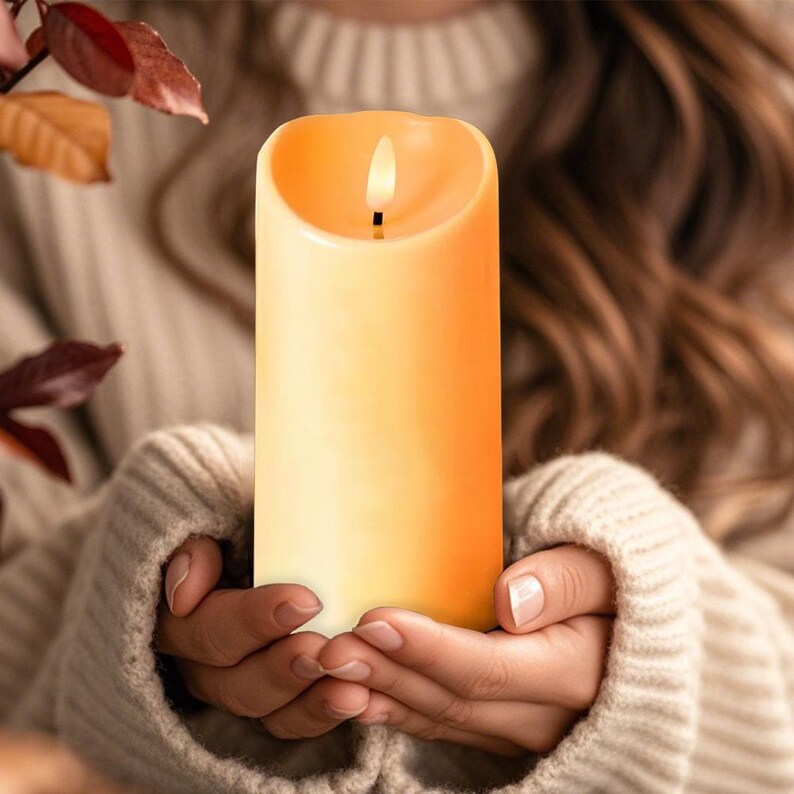Personalized To My Granddaughter LED Candle, Always In My Heart Decor, Beautiful Chapters Gift From Grandma With Name And Birth Flower