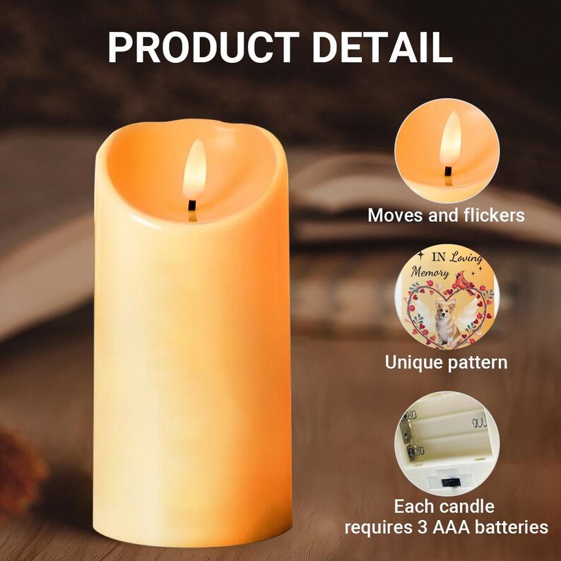 Personalized To My Granddaughter LED Candle, Always In My Heart Decor, Beautiful Chapters Gift From Grandma With Name And Birth Flower