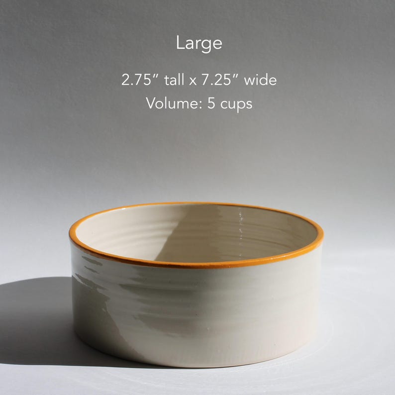 Ceramic Food and Water Bowls for Dogs and Cats