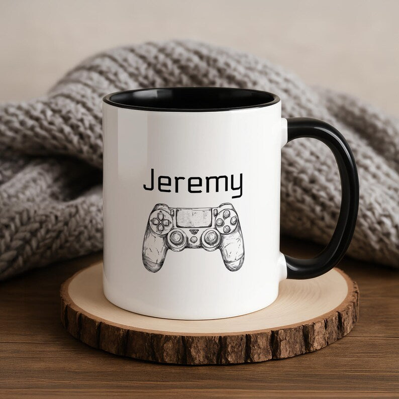Personalized Best Gamer Ever Mug, Gaming Coffee Mug, Funny Gift Perfect for Birthdays, Holidays, Colleague, Friends, Gaming Gift