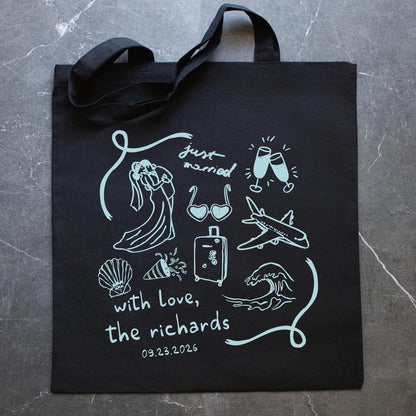 Destination Wedding Welcome Bags, Wedding Guest Favors, Wedding Tote Bags, Custom Wedding Favors, Beach Wedding Bag, Custom Tote Bags