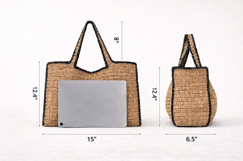 Large Tote for Women: Oversized Beach Bag, Large Work Tote Bag, Market Hobo Bag