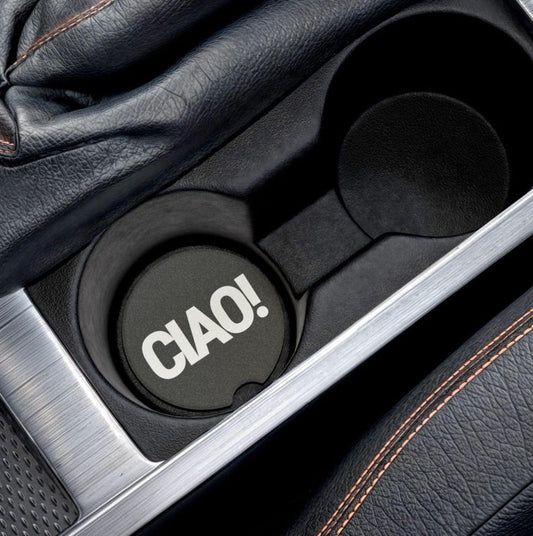 CIAO! Universal Fit Car Coasters, 1 or 2 Count Chic Car Accessories