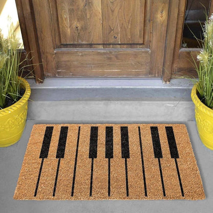 Piano Keys Coir Doormat, Music Lover Welcome Mat