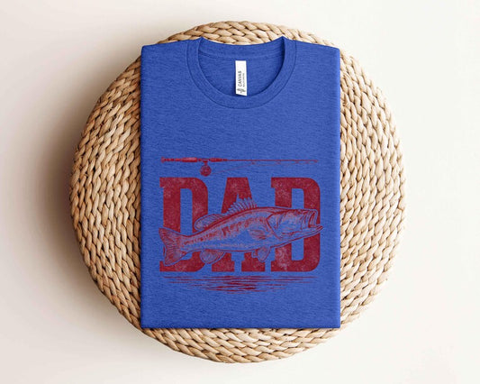 Fishing Dad Shirt for Men, Fish Lover Dad Shirt, Father's Day Gift, Dad Shirts, Outdoor Fishing Dad Graphic Shirt, Gifts for Father's Day