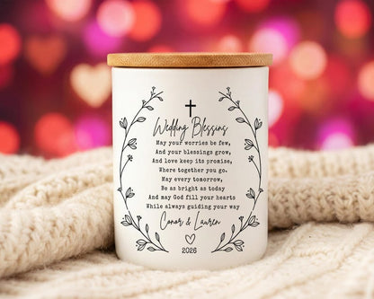Christian Wedding Candle 2026, Daughter in law wedding gift, personalized wedding gift for couple, Wedding Gift for Bride and Groom