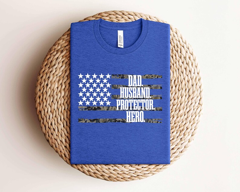 Retro Dad Camo Shirt, USA Flag Camouflage T-Shirt, Father’s Day Gift for Dad, Hunting Shirt, Cool Dad Gift, Father's Day Shirts