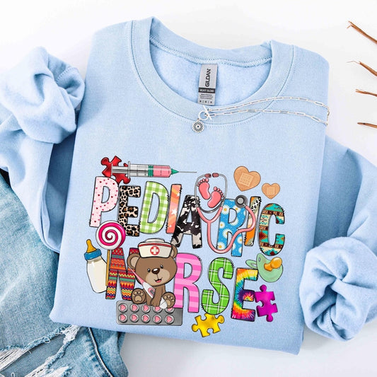 Pediatric Nurse Toy Story Sweatshirt,Pediatric Nurse Gift,Peds Nurse T-shirt, Cute Christmas Nurse Tee,PICU Pediatric Nurse,Holiday Nurse