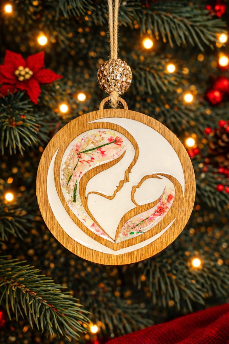 Wooden Breastmilk Ornament, Motherhood Keepsake, Breastfeeding Milestone Christmas Decoration